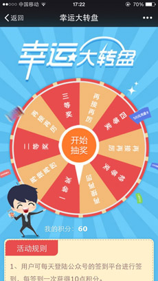 微信大转盘活动